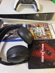 PS5 厚機光碟版（日版）+Ps5 Pulse 3D+GTA5+Monster Hunter