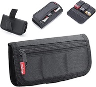 King Ma Small DSLR Camera Bag Pouch Holder Case - Waist Bag Suitable for AA Battery and LP-E6/ LP-E1