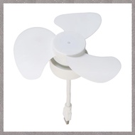 (VCBZ) USB Fan DC5V Ceiling Fan 360 Degree Adjustment Low Noise Electric Fan Indoor Cooling Fan for