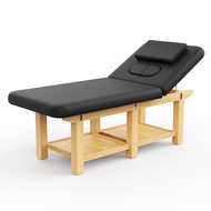 Fulocseny Wood Wide Stationary Massage Table for Treatment Table Physical Therapy Table Spa Facial B