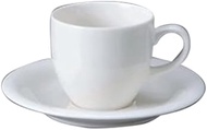 Set of 10 Cups & Saucers FW Coffee C/S [4.0 x 3.0 x 2.6 inches (10.1 x 7.6 x 6.5 cm), 5.7 x 0.7 inch