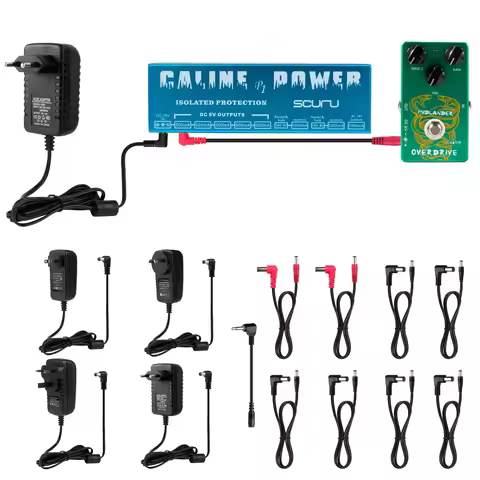 Caline P1 Pedal Power Supply 18V 2A 36W 8 Isolated Output Power Supply Guitar Effects Pedals Guitar 