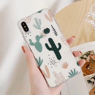 Cactus printing anticrack case huawei honor hot 11 12i play 11 note pro smart 6 7a 8a 8x 40i 9i 9 li