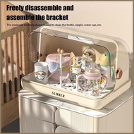 Baby Bottle Drying Rack Portable Baby Milk Bottle Storage Box Nursing Bottle Dustproof Baby Bottle Organizer greiwesg