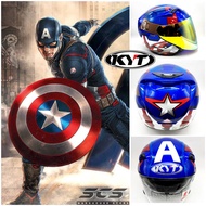 KYT Marvel Helmet Special Edition Iron Man Limited Captain America Venom Topi Ex5 Y15 Y16 MT09 MT07 KTM DUKE200