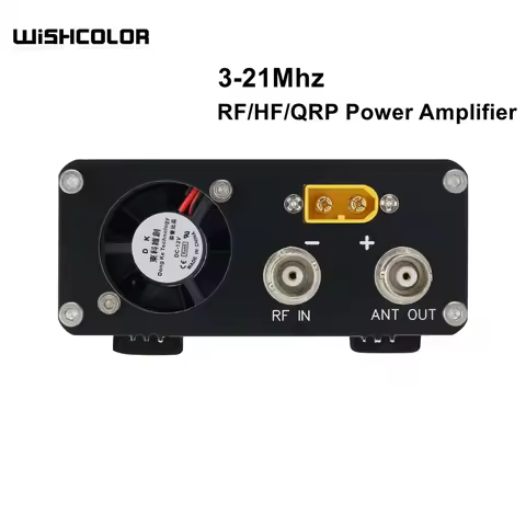 Wishcolor OGS-50W HF Power Amplifier 3-21Mhz RF Power Amplifier QRP Radio Power Amp