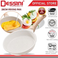 DESSINI Euro Grill Steak Frying Pan Induction Non-Stick Pot Bowl Wok Casserole Cookware Tool (28cm)