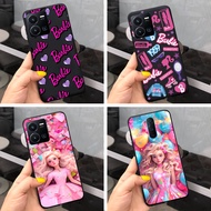 Casing OPPO R17 Pro R15 Pro R9S Plus R11 R11S Phone Case Barbie Cartoon Cute Silicone Matte Shockproof Color Cover
