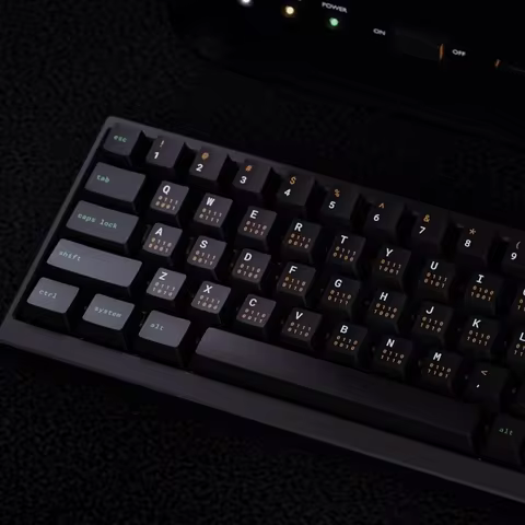 qpbt Terminal Keycaps Cherry Profile PBT Dye Sublimation Mechanical Keyboard Keycap For MX Switch IS