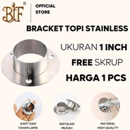 GANTUNGAN Clothes Hanger Bracket Hat Bracket 1" Round Pipe Dop 1 inch Wardrobe