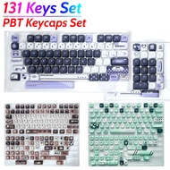 131 Keys Set PBT Keycaps Set Mechanical Keyboard Keycaps Cute Keycaps for 60 65 75 100 Percent Mecha