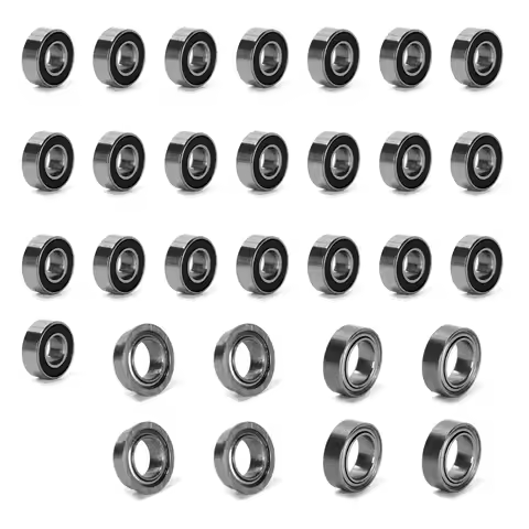 Ruimou 30Pcs Remote Control Car Ball Bearing Upgrade (22 MR115RS + 4 MF85ZZ + 4 MR85ZZ) Compatible W