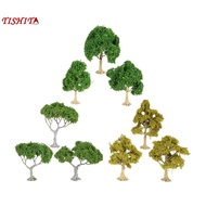 [tishita] 3Pcs Mini Landscape Tree Landscape Miniature Tree Height 10,12,15cm Miniature Tree Model T