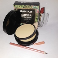 PAKET HEMAT MAKEUP (BEDAK HANIKU SUPER EXQUISITE LIPSTIK MATTE PLUS PENSIL ALIS)