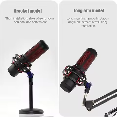 M09K For Hyperx Quadcast Compatible Microphone Adapter- 3/8-Inch Or 1/4-Inch Connector Stand And Boo