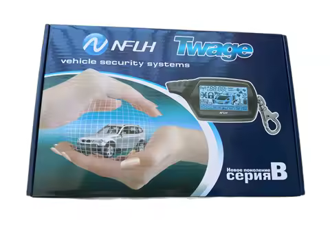 NFLH Twage B9 Global Universal Lcd Two Way Car Alarm System With Engine Start Suitable For Starline 