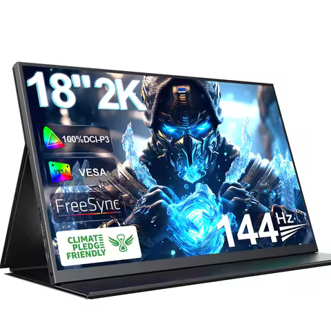 UPERFECT 18 Inch 144HZ 2K Portable Monitor IPS Display External Second Screen For Gaming Laptop PS3/
