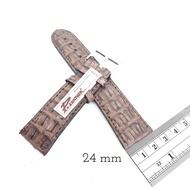 P.leather 💎พร้อมส่ง🚚สายนาฬิกาหนังกระดูกจระเข้แท้🐊 สายนาฬิกา หนังแท้ นาฬิกา หนัง สายหนัง 22mm  24 mm