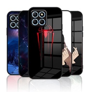 Glass Casing Huawei honor X6 / honor x6a / honor x6s Tempered Glass Case Hard Back Cover Soft Silico