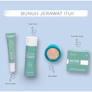 Sendayu Tinggi Skincare Sets Acne Cream Scar Toner Acne Balm Acne Bar Soap