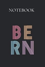 Notebook: Retro Vintage Bernie Sanders Bern 80s 90s Vaporwave Printed in America Notebook / Journal 