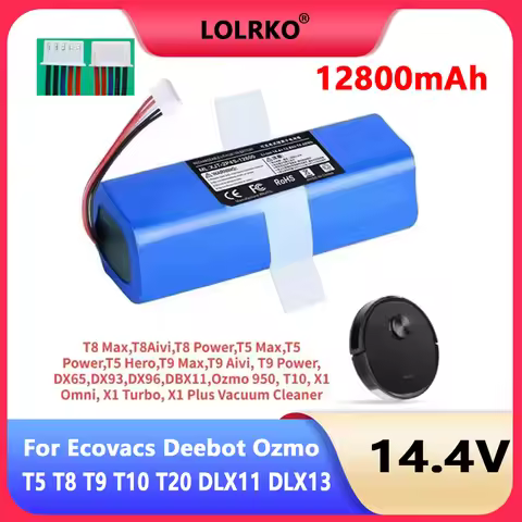 12800mAh Replacement Battery for Ecovacs Deebot Ozmo 950，X1 Omni,X1 Turbo, X1 Plus,T8/T8+,T9/T9+,T10