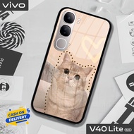 VIVO V40 LITE Glass Softcase - V40 LITE Mobile Phone Case [T122].
