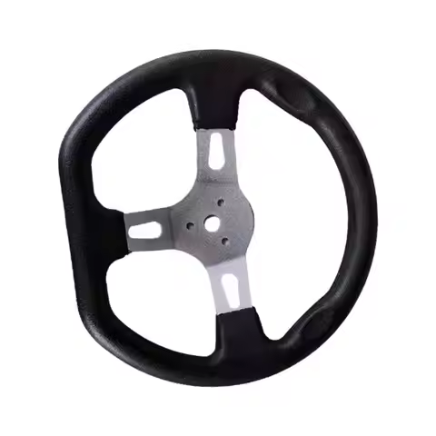 Universal 3 Spoke Steering Wheel for Go Cart Scooter Karting Car