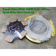 Toyota MR2 Celica 3SGTE turbo C5 RHINO S Type Semi Racing 5Puck Clutch Kit Set