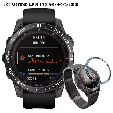Cover Ring For Garmin Fenix 7S 7 7X Solar 6X 6 Pro 5 5X Plus Bezel Metal Case Cover protector metal 