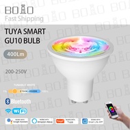 Tuya smart bulb GU10 WIFI bulb RGBCCT RGB Bulb mobile phone control led bulb Work WIth Smart Life AP