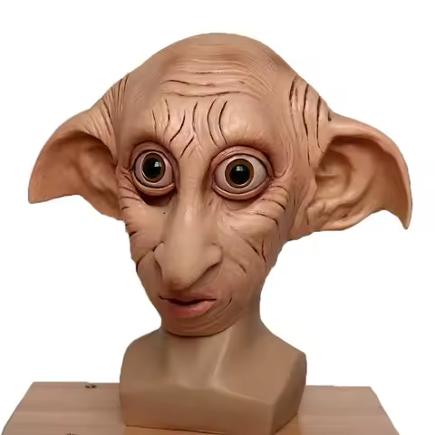 Dobby Elfin Latex Mask Anime Alien Elf Role Playing Masks Alien Dobby Elves Masque Halloween Carniva