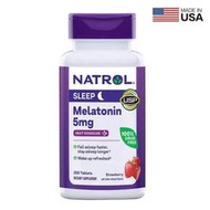 【美國原裝正品】Natrol褪黑素速溶5mg助眠安神倒時差調整生物鐘速溶250粒