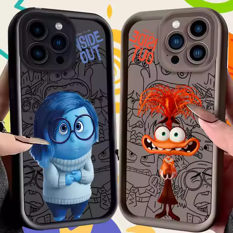 Disney Inside Out 2 Phone Case for iPhone 16 15 14 13 12 11 Pro Max XS X XR 8 7 Plus SE 2020 Silicon