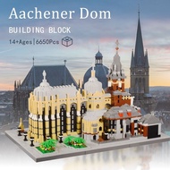 Kaibo Hot Sale European Famous Building Germany Aachen Cathedral Assembled Three-Dimensional 3D Buil