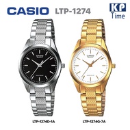 Casio นาฬิกาข้อมือผู้หญิง สายสแตนเลส รุ่น LTP-1274 ของแท้ประกันศูนย์ CMG