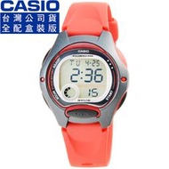 【柒號本舖】CASIO 卡西歐鬧鈴多時區兒童電子錶-紅 # LW-200-4A (台灣公司貨全配盒裝)