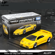 Car Toys 1pcs 1:62 Takara Tomy Tomica Premium 15 Lamborghini Diablo Sv Orange Special Commemorative Release Diecast Car Model Toy