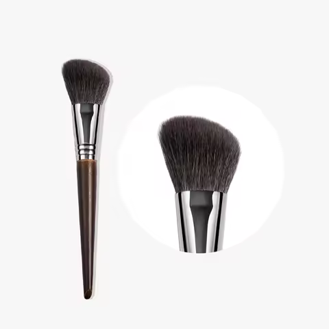 OVW 1Pcs Oblique Head Blush Makeup Brush Face Cheek Contour Cosmetic Powder Foundation Blush Brush A