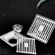 304 Stainless Steel Black Floor Drain 201 Floor Trap Floor Grating With Filter Strainer Anti Cockroach Anti Smell 地面排水口