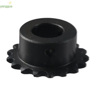 YANGGUA Roller Sprockets, Single Strand 1/4" Pitch 25 Chain 17 Tooth Gear, Practical C45 Carbon Stee