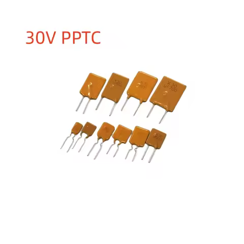 10Pcs Plug In Self Resettable Fuse Pptc Ruef 16V 30V 60V 72V 0.5A 0.9A 1.1A 1.35A 1.6A 1.85A 2A 2.5A