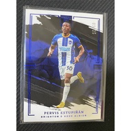 Panini Soccer Card 2022 Impeccable EPL Pervis Estupinan Brighton &amp; Hove Albion #49 /25 Sapphire