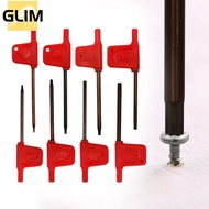 【GLIM】10× Small Torx screwdriver T Wrench Red Flag Type Spanner Key Screwdriver T5-T20