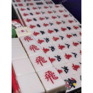 4p Mahjong Pearl Plain White XL 4 Players Set KL High Quality A1 Size 白四人麻将 大粒实心 168 Tiles House Pla
