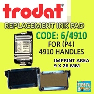 Trodat Replacement Ink Pad ( 6/4910) for P4 4910 self-inking rubber stamp handles