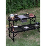 Lifting Table Camping Barbecue Table Net Table Outdoor CLS Self-Driving Tour High Low Waterproof IGT