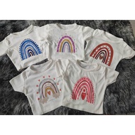 [ada stok] Baju Atasan Kanak-kanak Boho Rainbow 1-5 tahun (cetakan sublimasi cetakan hindi natatanal
