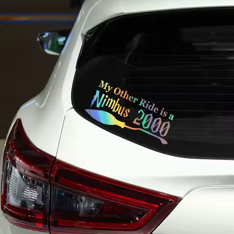 Creative Car Sticker My Other Ride Is A Nimbus 2000 Reflective Vinyl Decal Auto Body Styling Tuning 