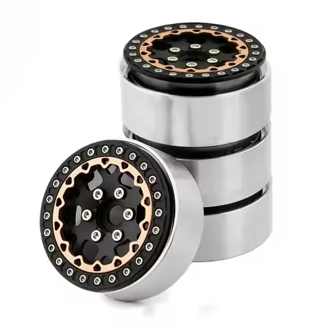1/10 RC Crawler Car Spare Part 1.9 Inch Metal Beadlock Wheel Hub Rim TRX4 Axial SCX10 AXI03006 Gladi